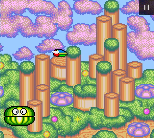 Fantasy Zone Gear - Game Gear game screenshot (1991) by Sega